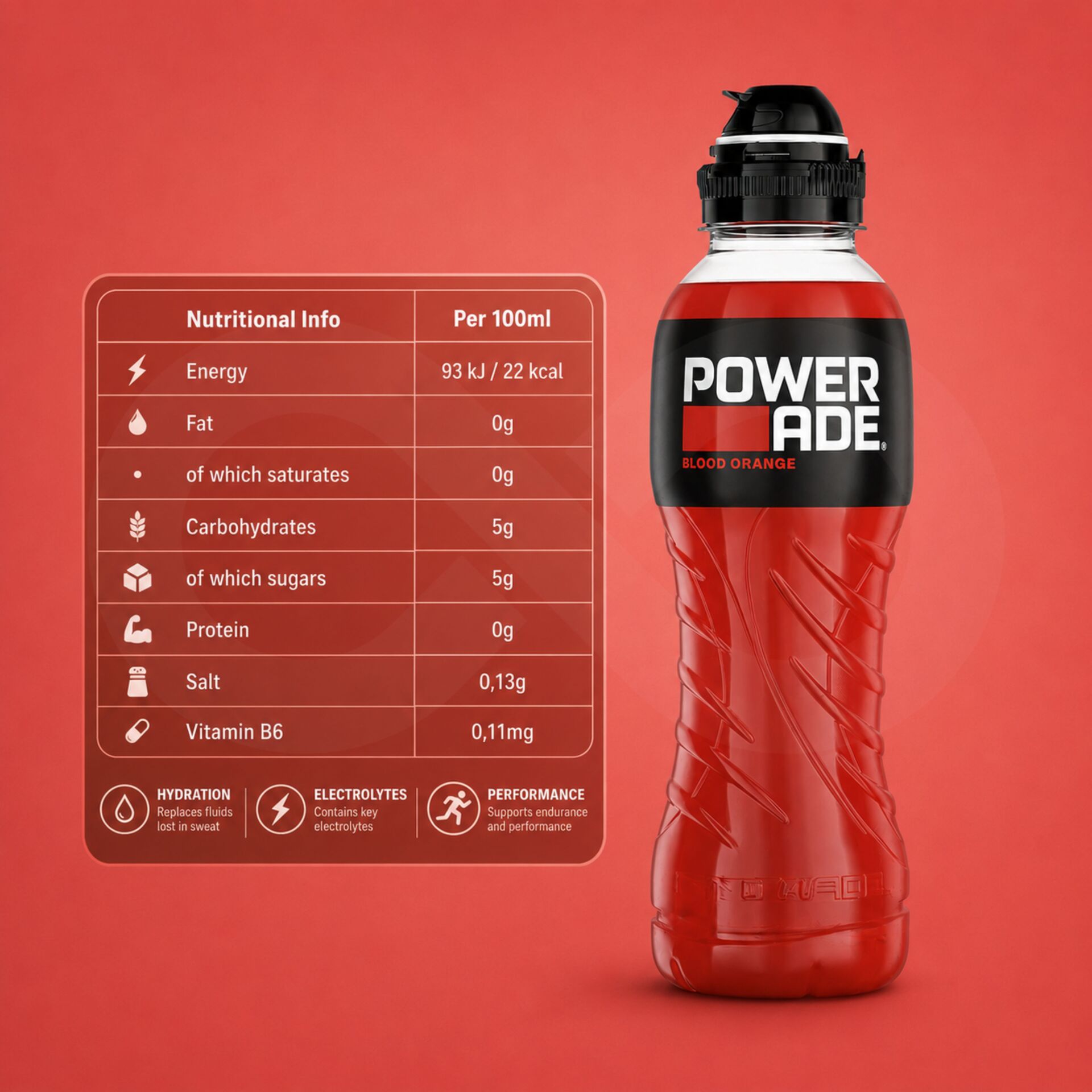 POWERADE® Blood Orange 500ml