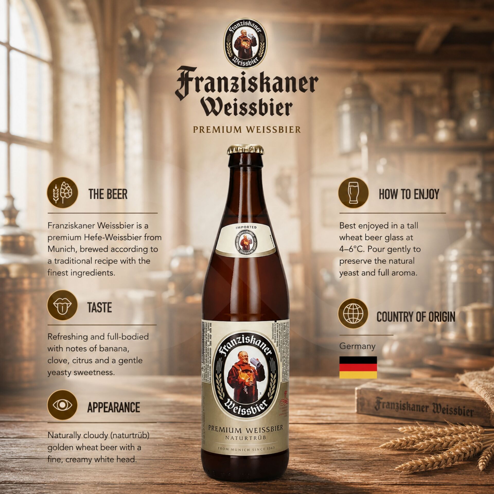 FRANZISKANER® Cerveja 500ml