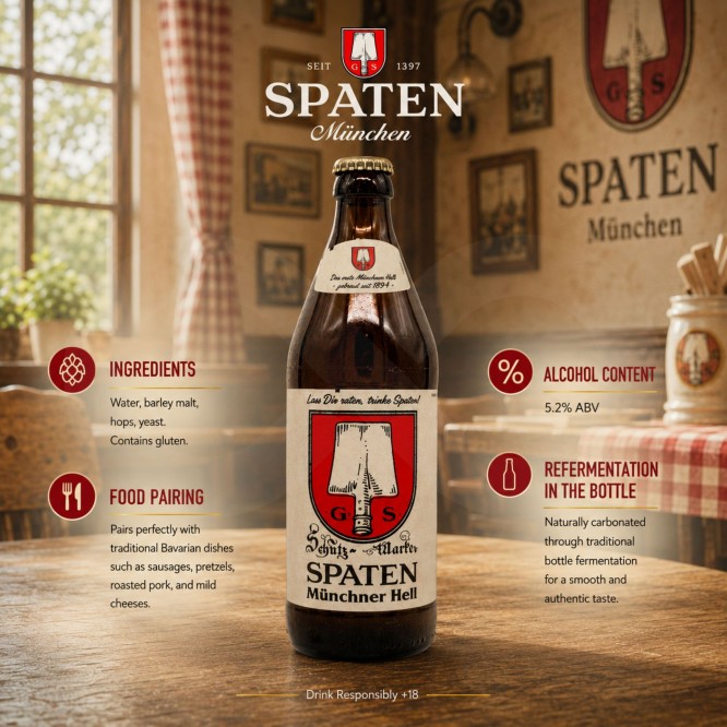 SPATEN® Munchner Hell Bier 500ml