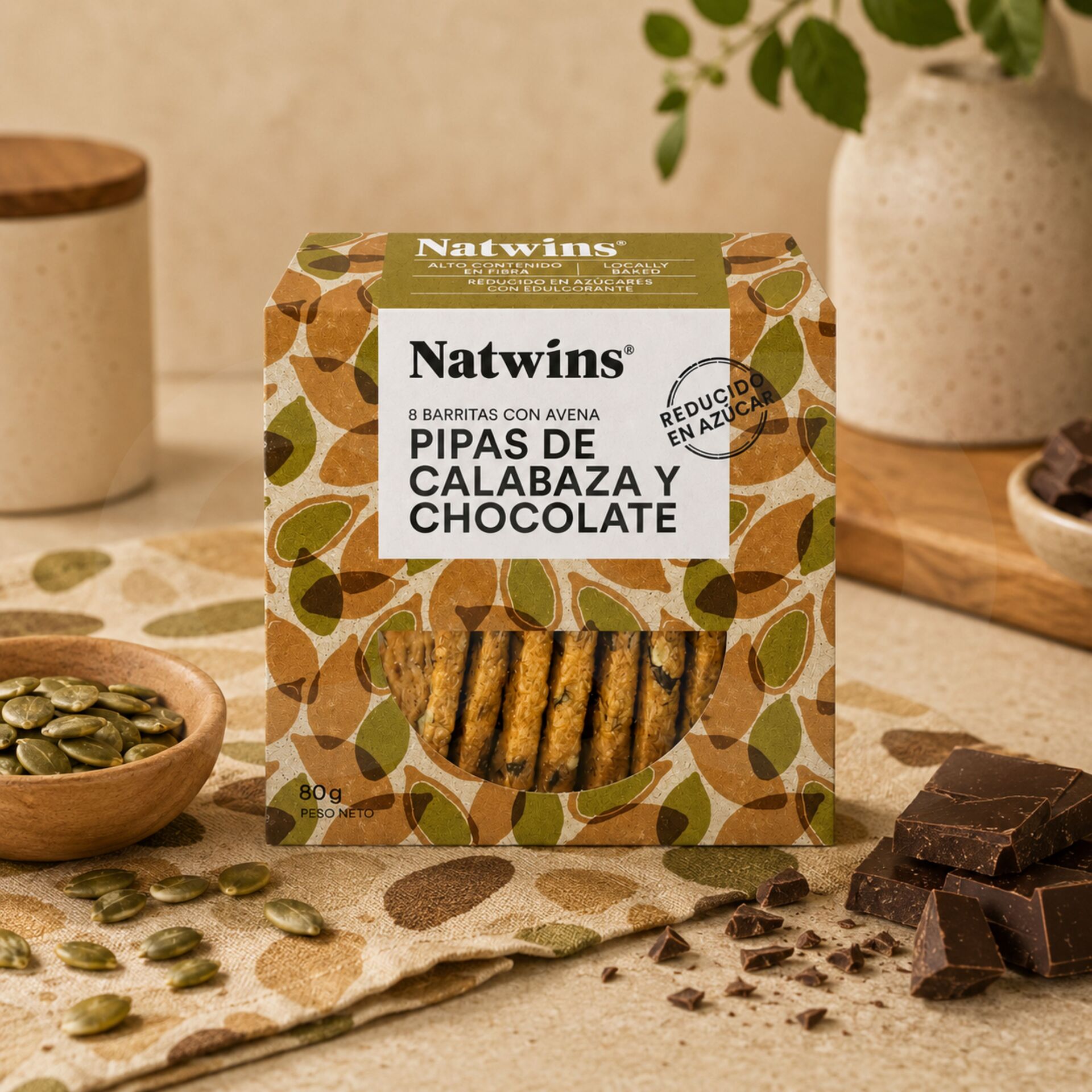 NATWINS® Keks Kürbis- Und Schokoladenkekse 8 Stk.