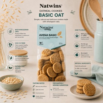 NATWINS® Bolacha Aveia 200g