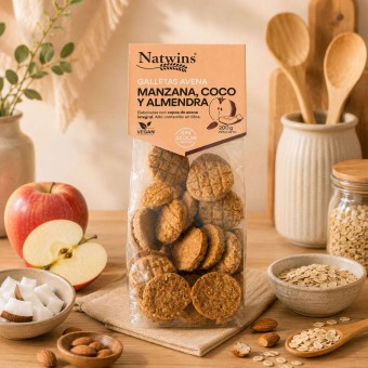 NATWINS® Keks Apfel-, Kokosnuss- Und Mandelkekse 200g
