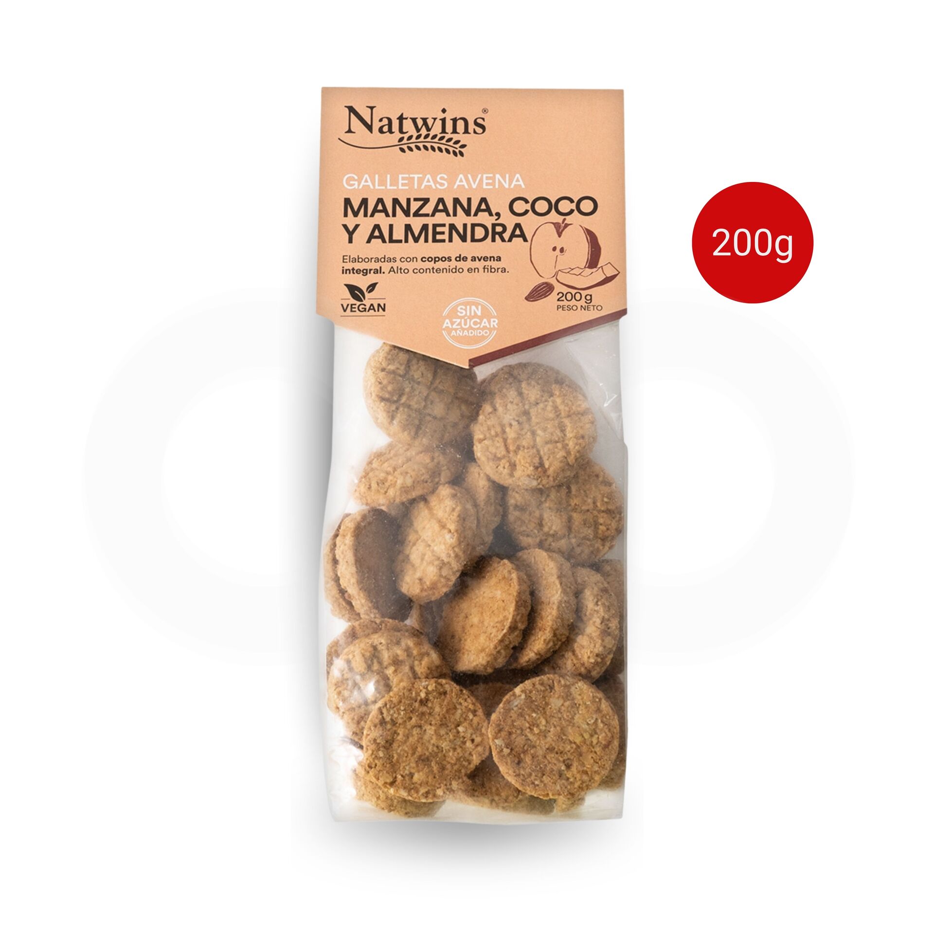 NATWINS® Keks Apfel-, Kokosnuss- Und Mandelkekse 200g