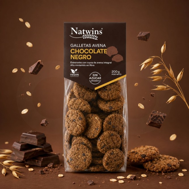 NATWINS� Biscotti al Cioccolato Fondente 200g
