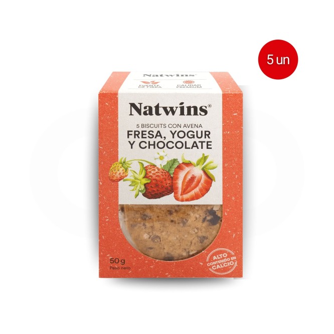 NATWINS® Keks Erdbeer-, Joghurt- und Schokoladenkekse 5 Stk.