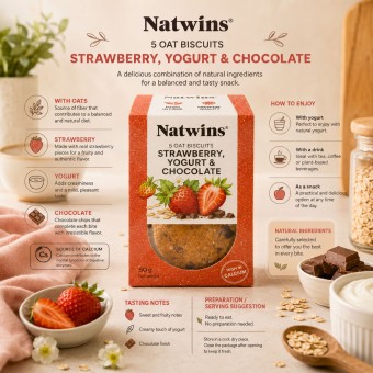 NATWINS® Keks Erdbeer-, Joghurt- und Schokoladenkekse 5 Stk.