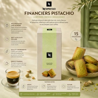 NESPRESSOŽ Cookies Pistachio Petits Cakes 10 un.