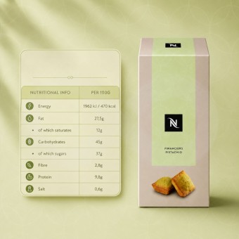 NESPRESSOŽ Cookies Pistachio Petits Cakes 10 un.