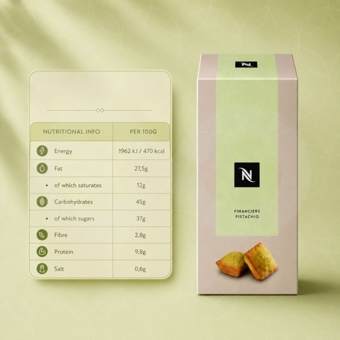 NESPRESSOŽ Cookies Pistachio Petits Cakes 10 un.