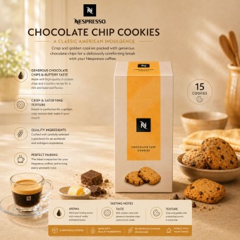 NESPRESSO® Biscuit Chocolate Chip Cookies 15 u.