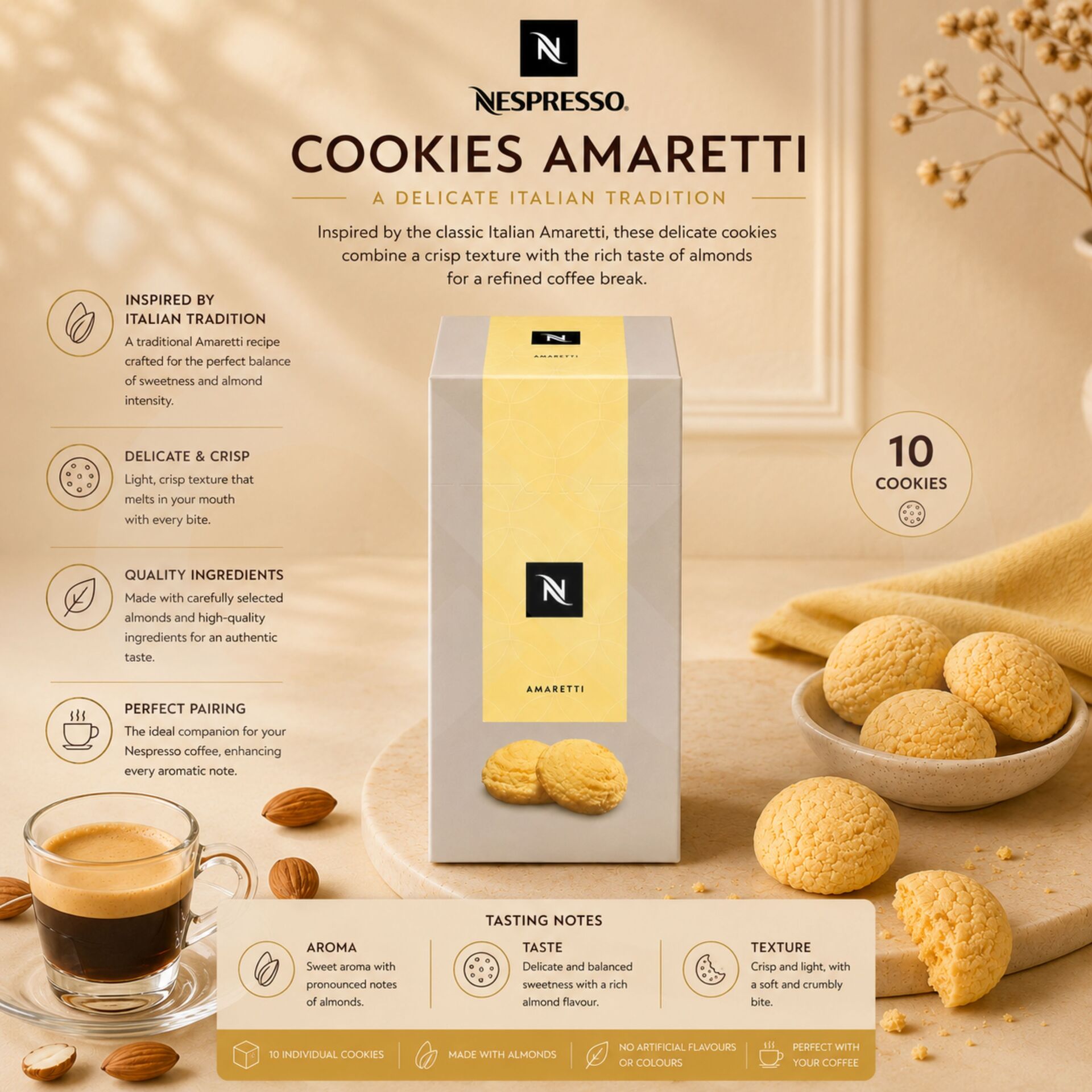 NESPRESSO® Biscotto Amaretti 10 pz.