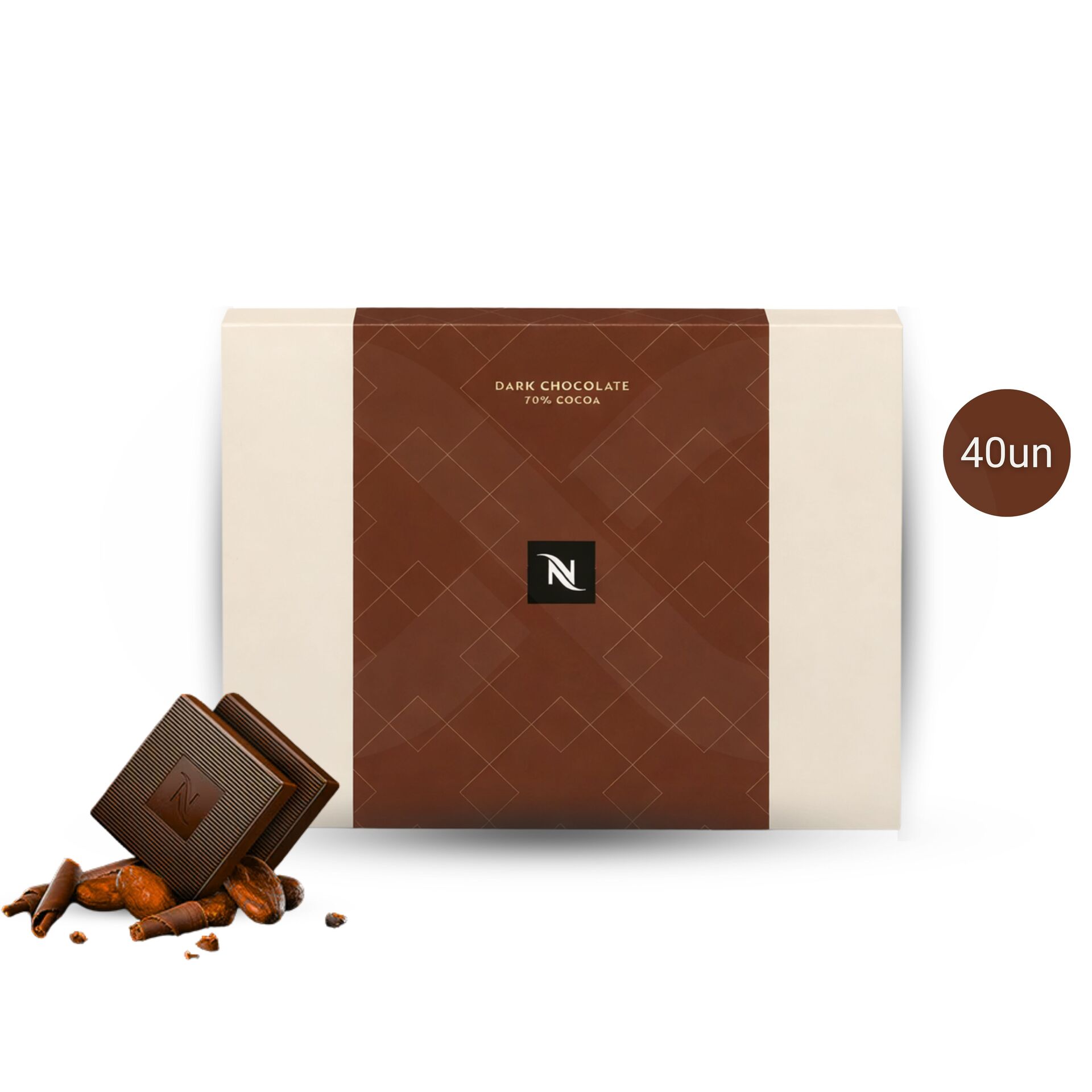NESPRESSO® Dark Chocolate 70% 40 un.