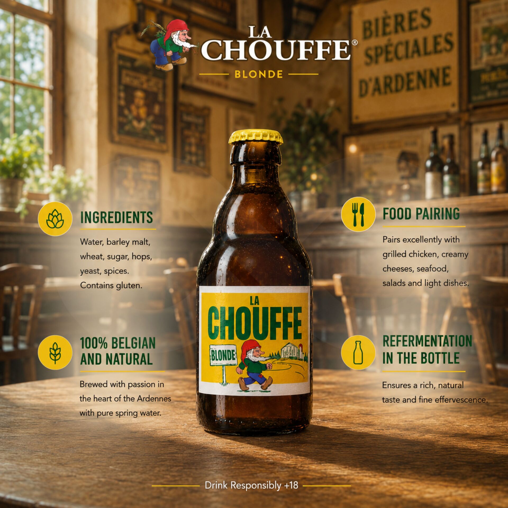 LA CHOUFFE® Bière Blonde 330ml