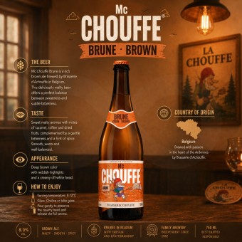 LA CHOUFFE® Bière Brune 750ml