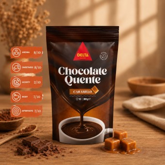 DELTA CAFÉS® Chocolate en Polvo Caliente Caramelo 300g
