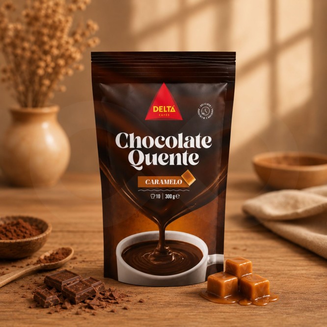 DELTA CAFÉS® Chocolate en Polvo Caliente Caramelo 300g
