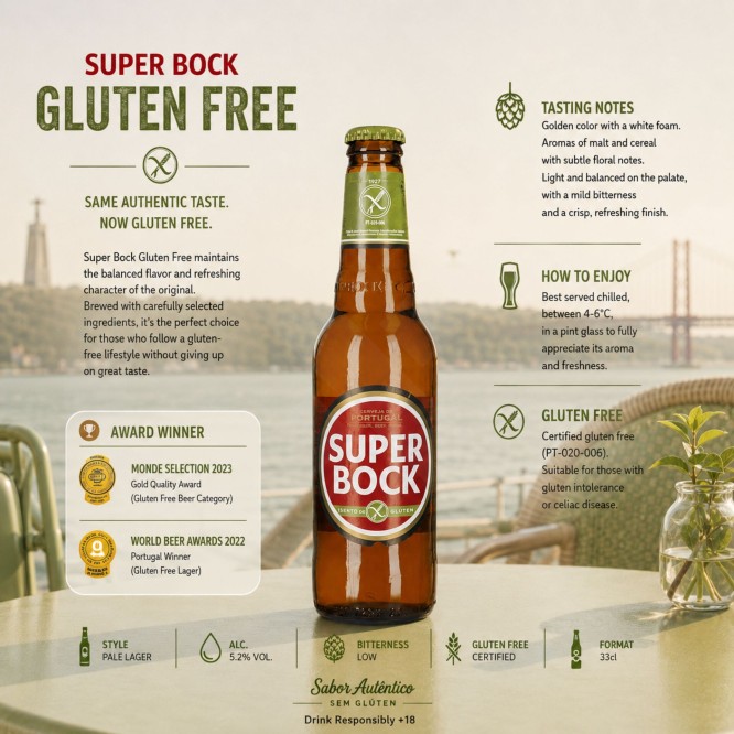 SUPER BOCK® Gluten Free 330ml