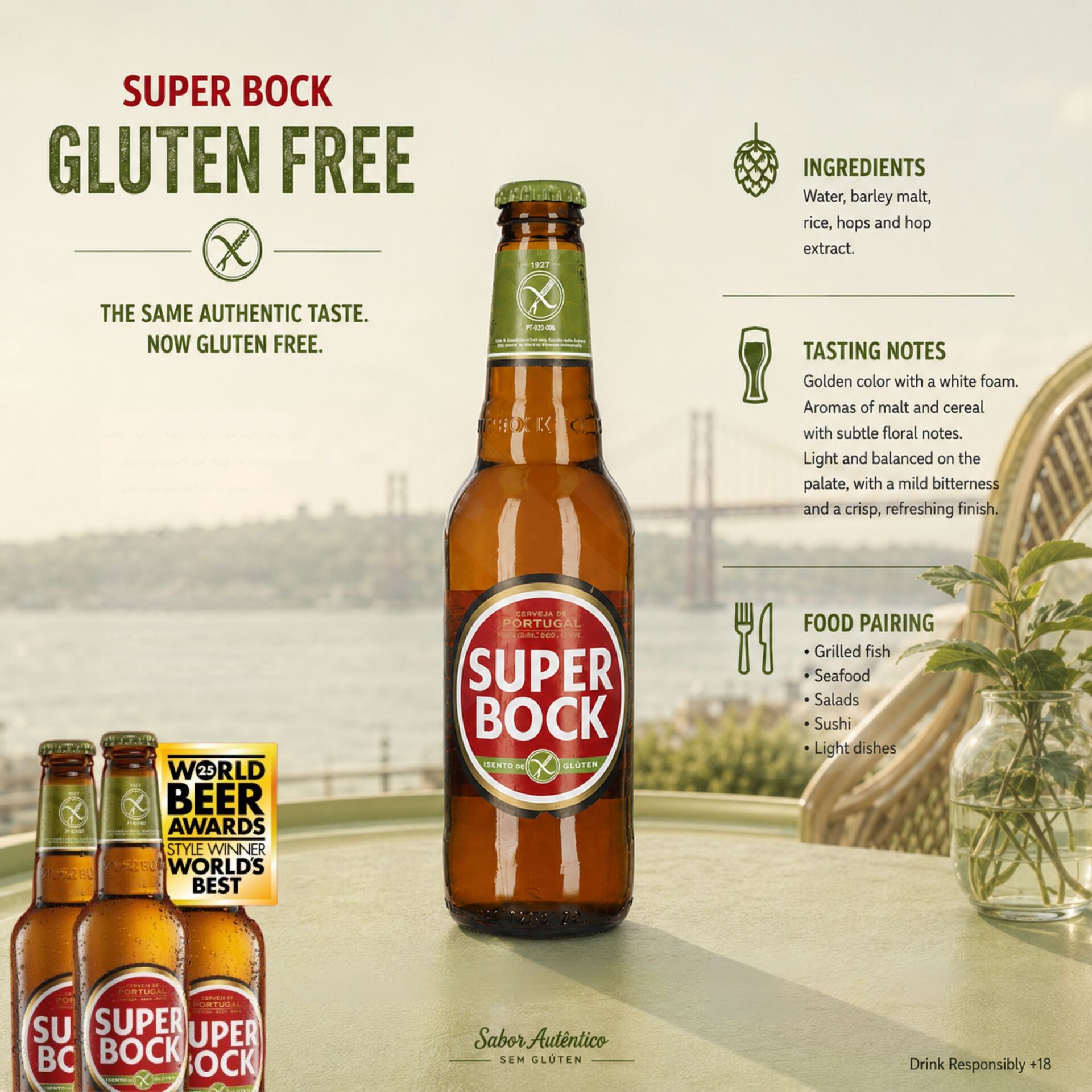 SUPER BOCK® Gluten Free 330ml