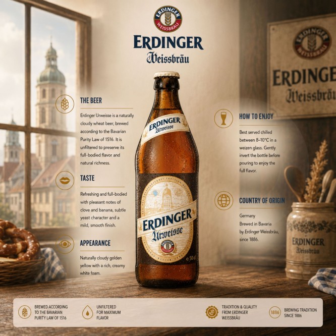 ERDINGER® Urweise Weissbier 500ml