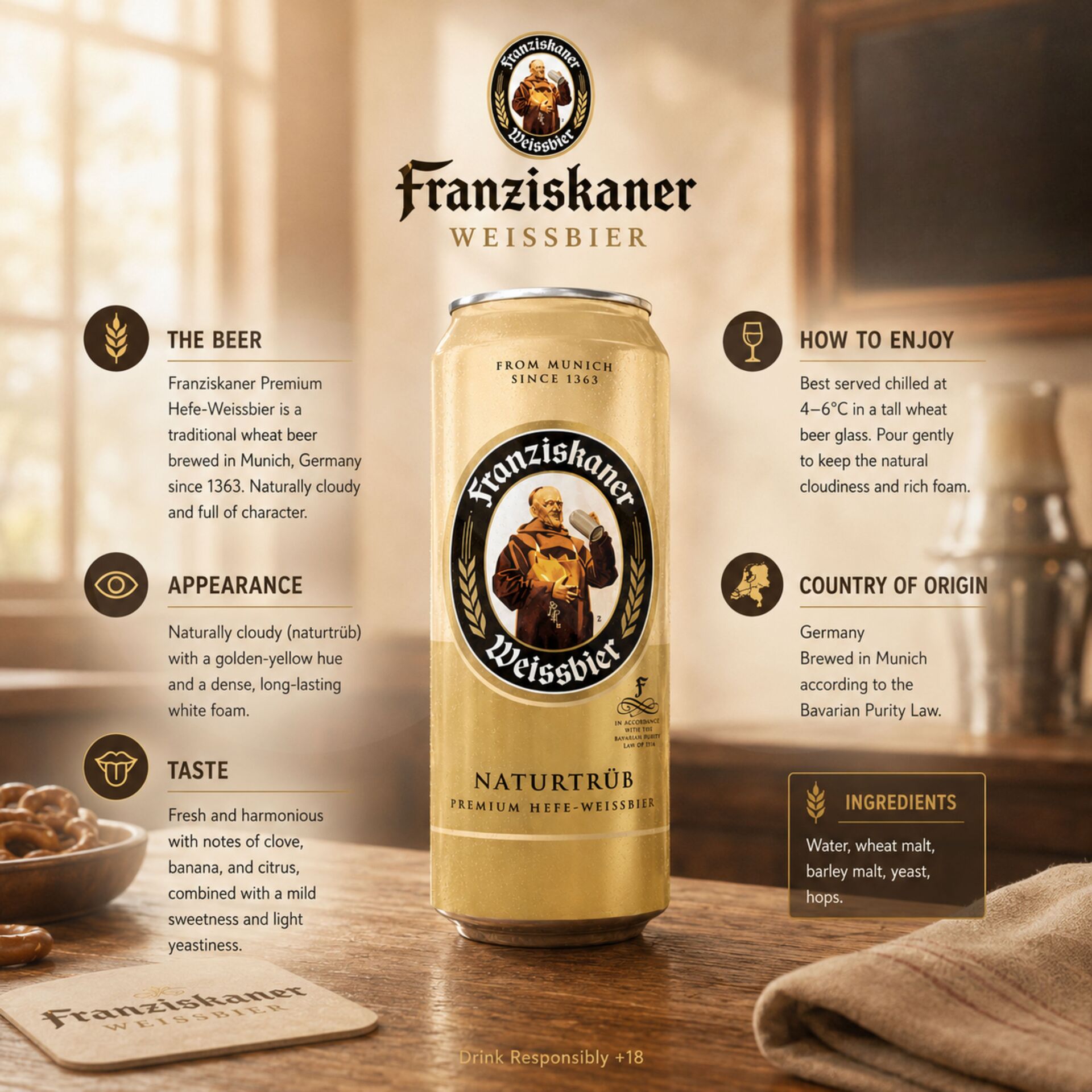 FRANZISKANER® Beer Can 500ml