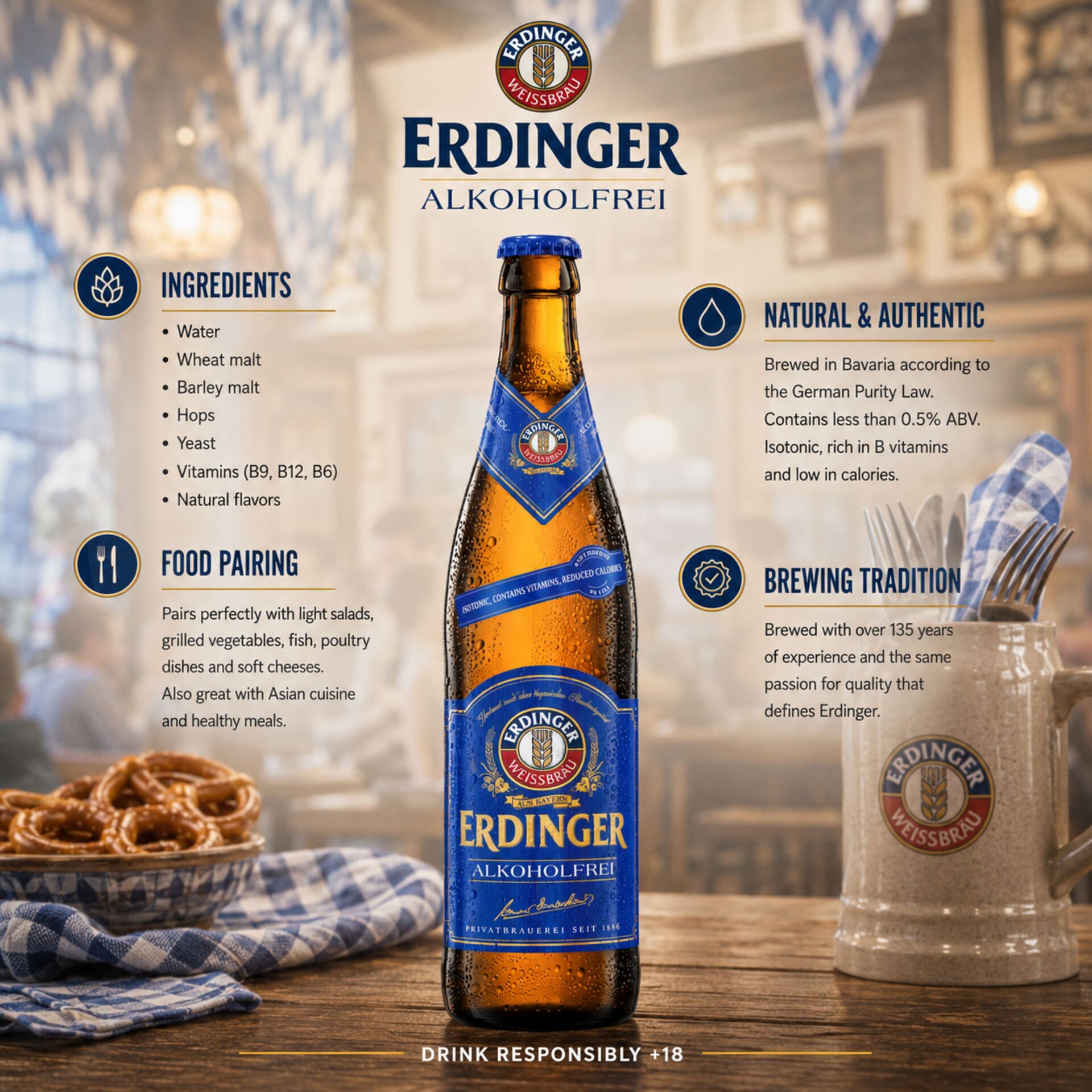 ERDINGER Alkoholfrei (Zero Alcool) 500ml