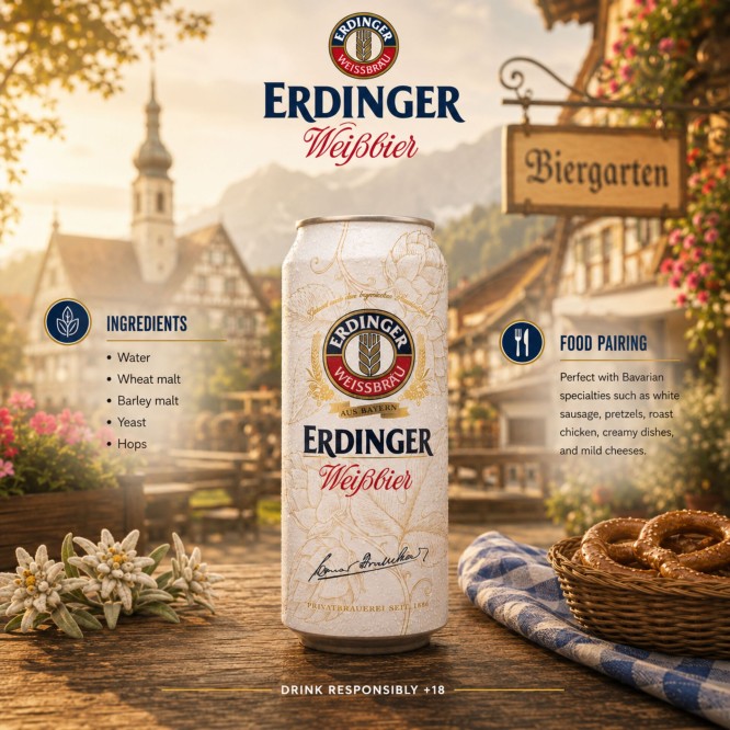 ERDINGER® Weibbier Bier 500ml