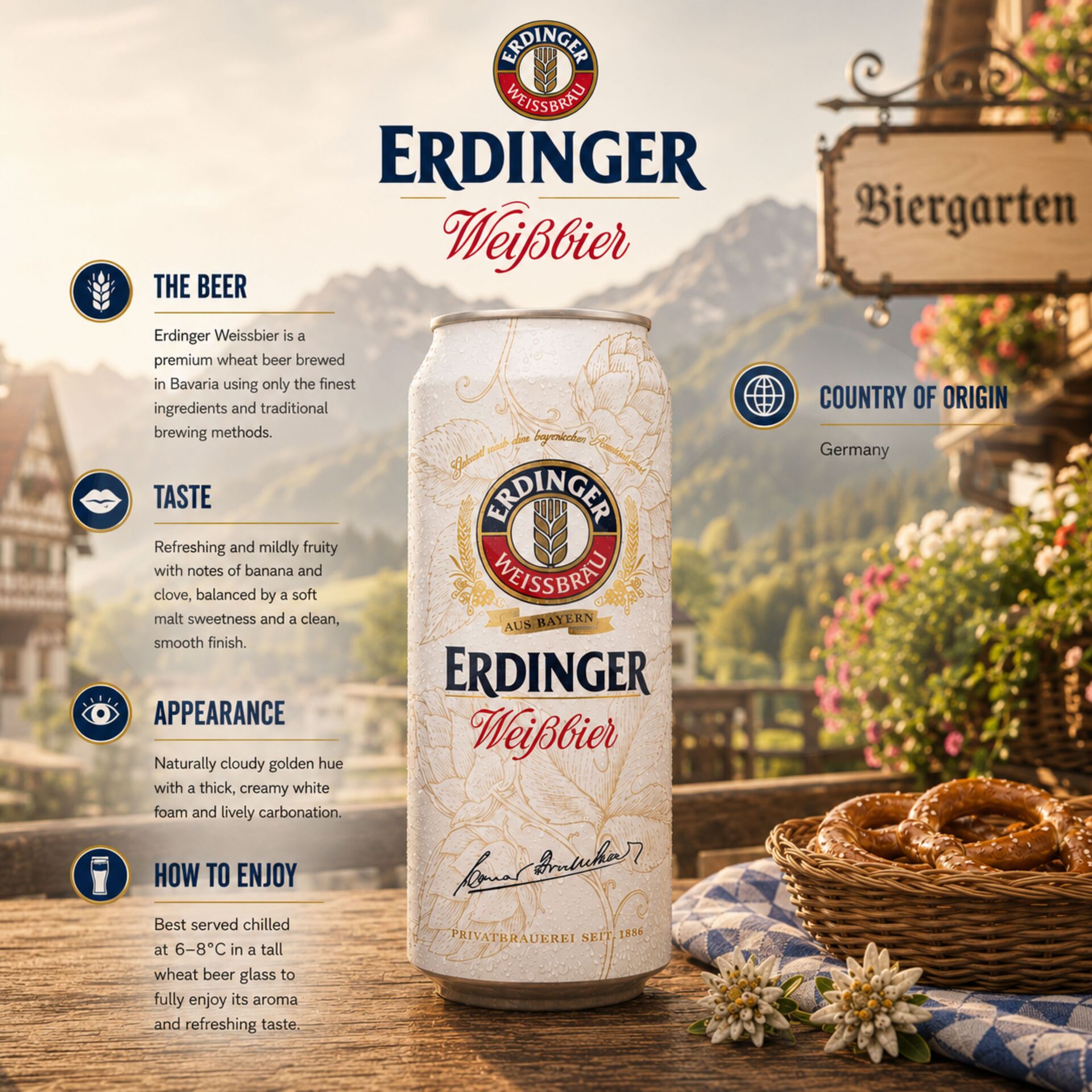 ERDINGER® Weibbier Bier 500ml