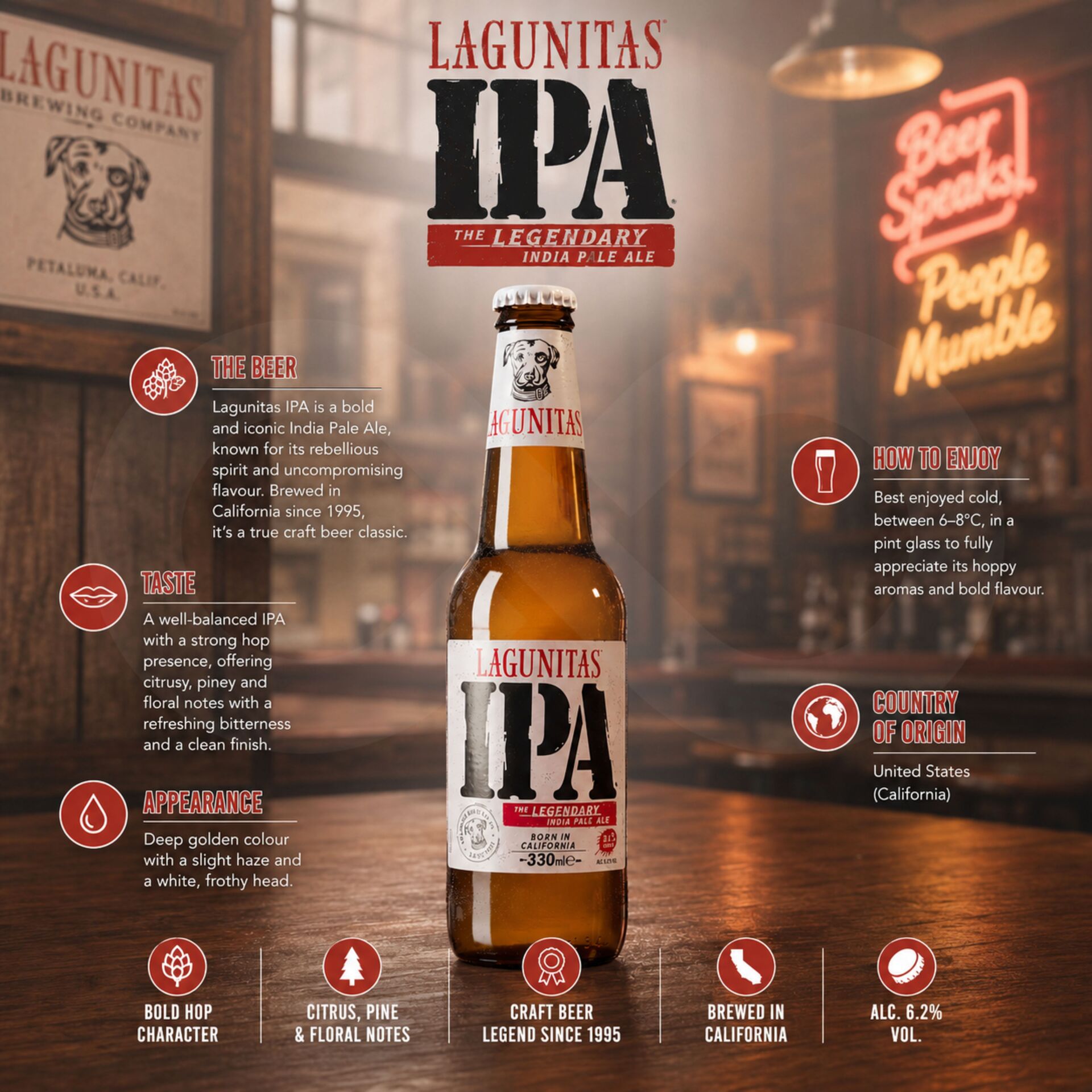 LAGUNITAS® Birra IPA 330ml