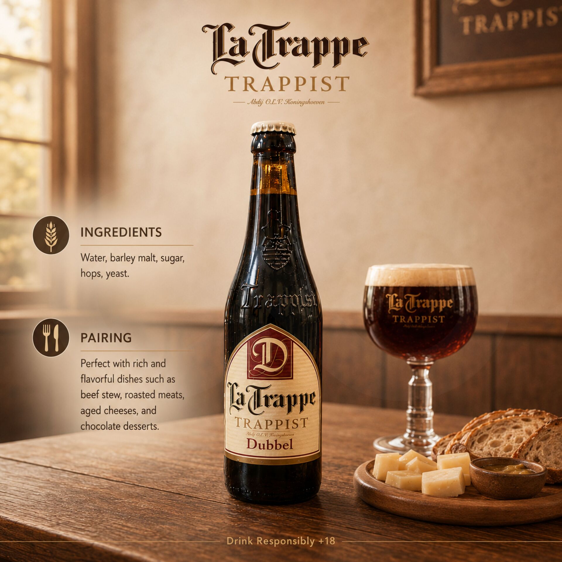 LA TRAPPE® Bière Dubbel 330ml