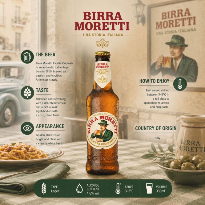 BIRRA MORETTI® Premium Lager 330ml