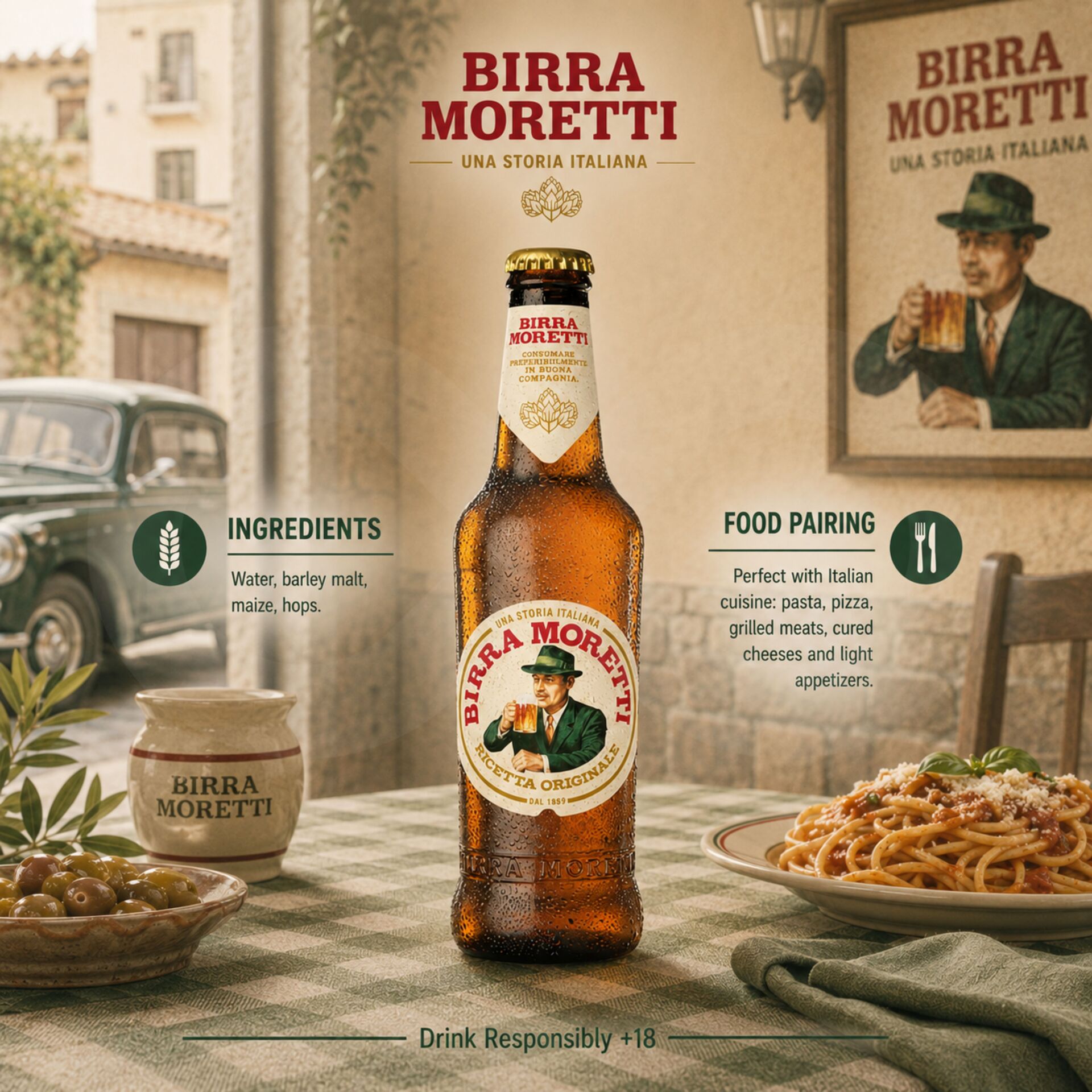 BIRRA MORETTI® Premium Lager 330ml