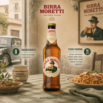 BIRRA MORETTI® Premium Lager 330ml