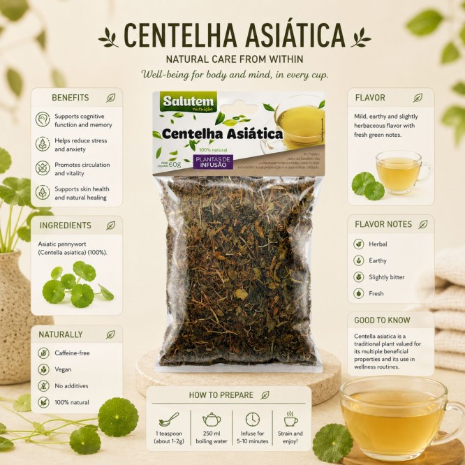 SALUTEM® Wakrota Azjatycka Luzem 60 g