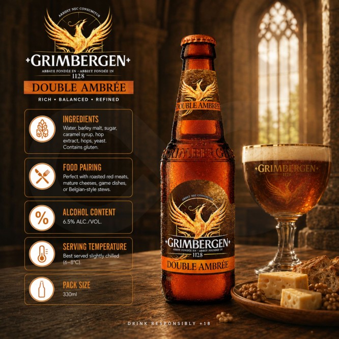 GRIMBERGEN® Birra Double Ambrée 330ml