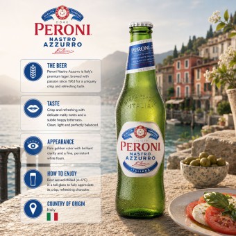 PERONI� Cerveza Nastro Azzurro 330ml