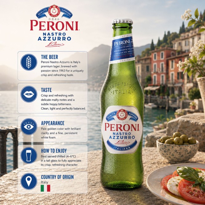 PERONI� Cerveza Nastro Azzurro 330ml