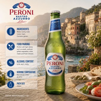 PERONI� Cerveza Nastro Azzurro 330ml