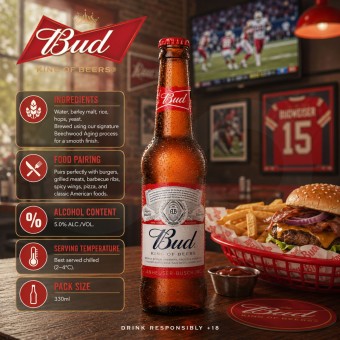 BUDWEISER� Cerveja 330ml