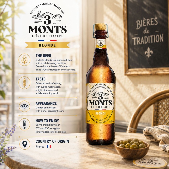 3 MONTSŪ Blonde Beer 750ml