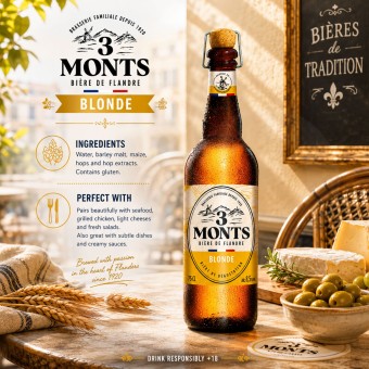 3 MONTSŪ Blonde Beer 750ml