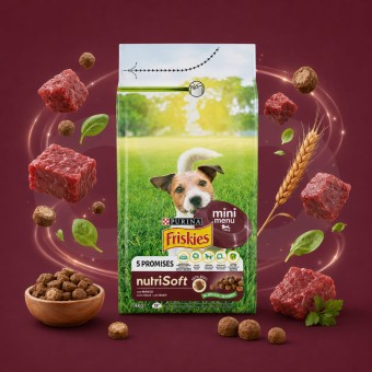 PURINA® FRISKIES Mini Menu Boeuf 1.4Kg