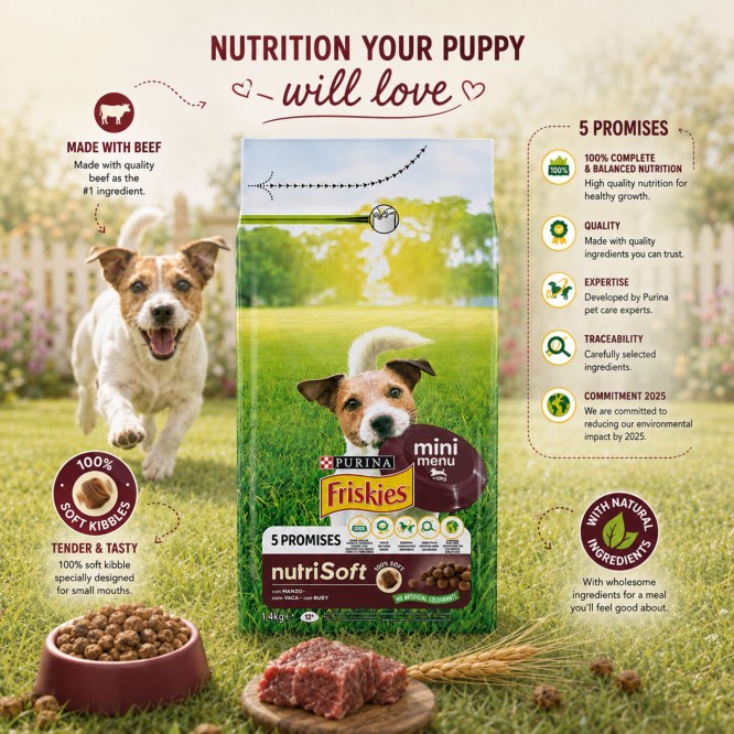 PURINA® FRISKIES Mini Menu Boeuf 1.4Kg