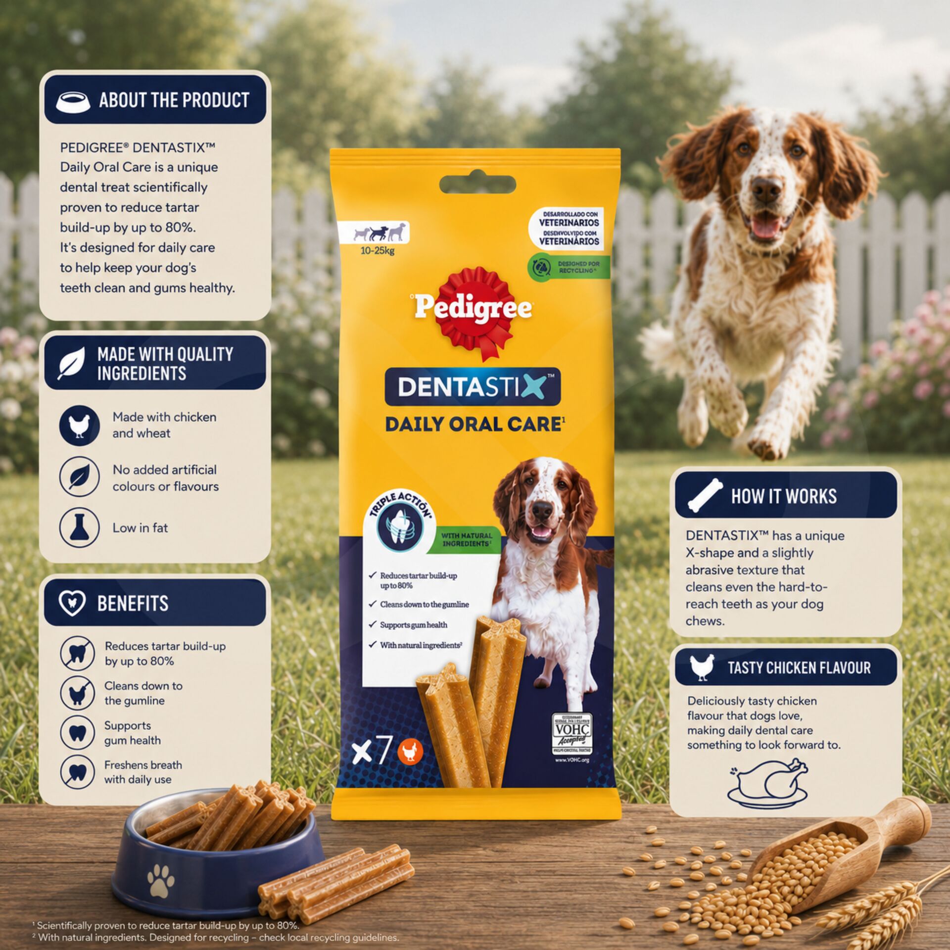 PEDIGREE® Dentastix dla Psów Srednich Ras 180g