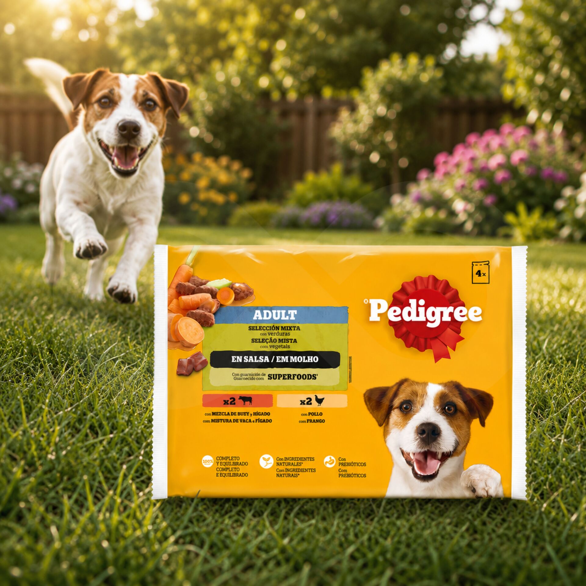 PEDIGREE® Chicken and Beef with Vegetables 4x100g