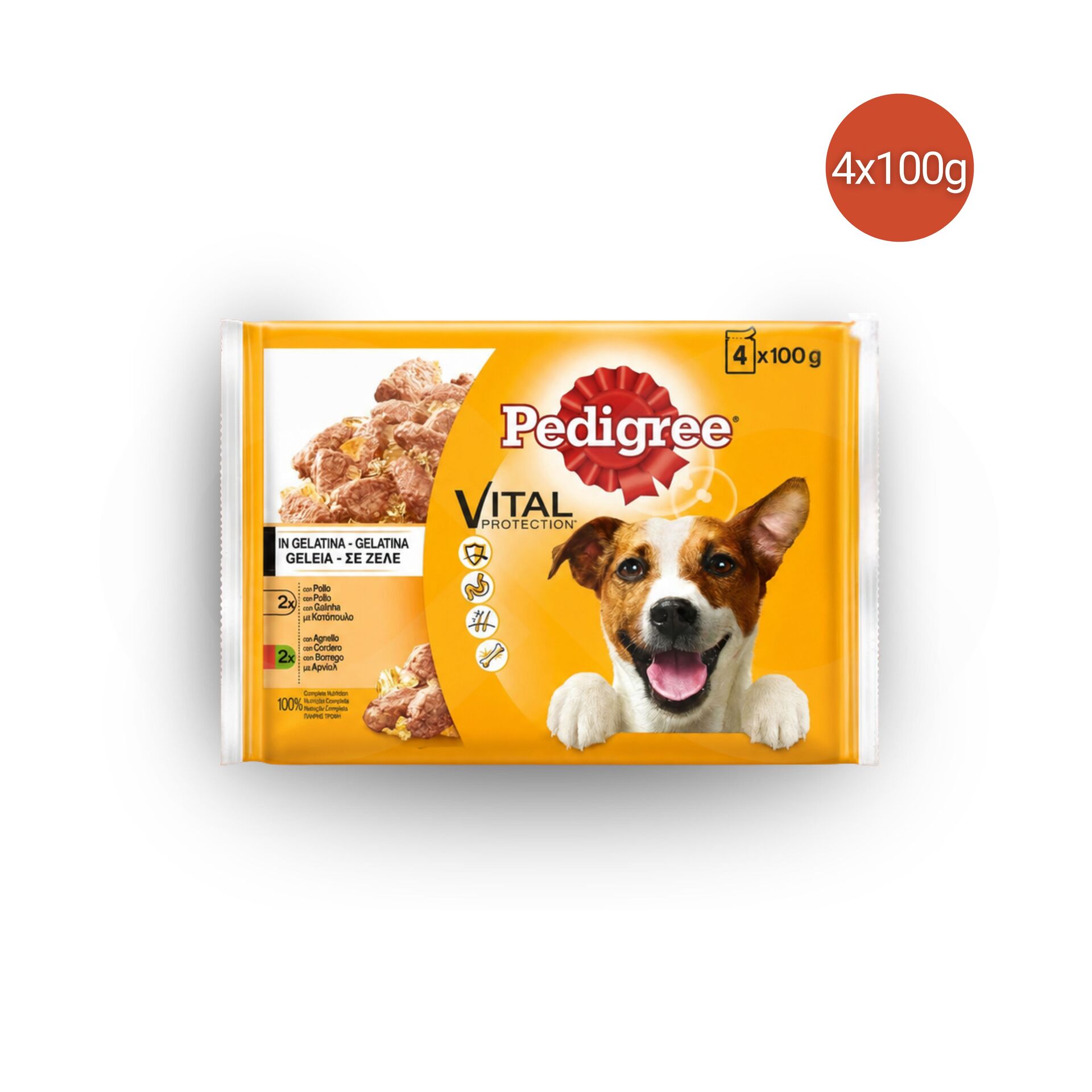 PEDIGREE® Kurczak i Jagniecina 4x100g