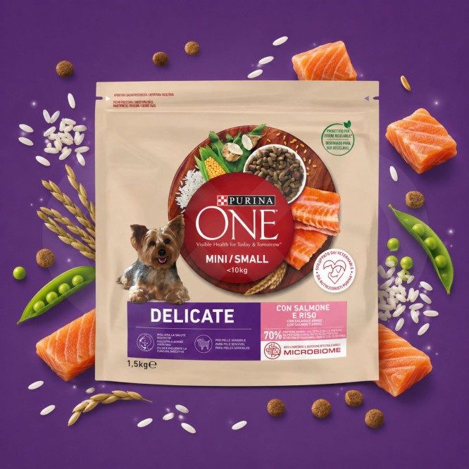 PURINA® ONE Delicate Duo Salmone 1,5kg