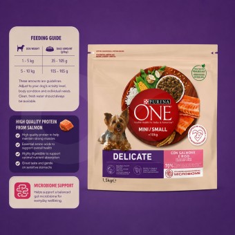 PURINA® ONE Delicate Duo Salmone 1,5kg