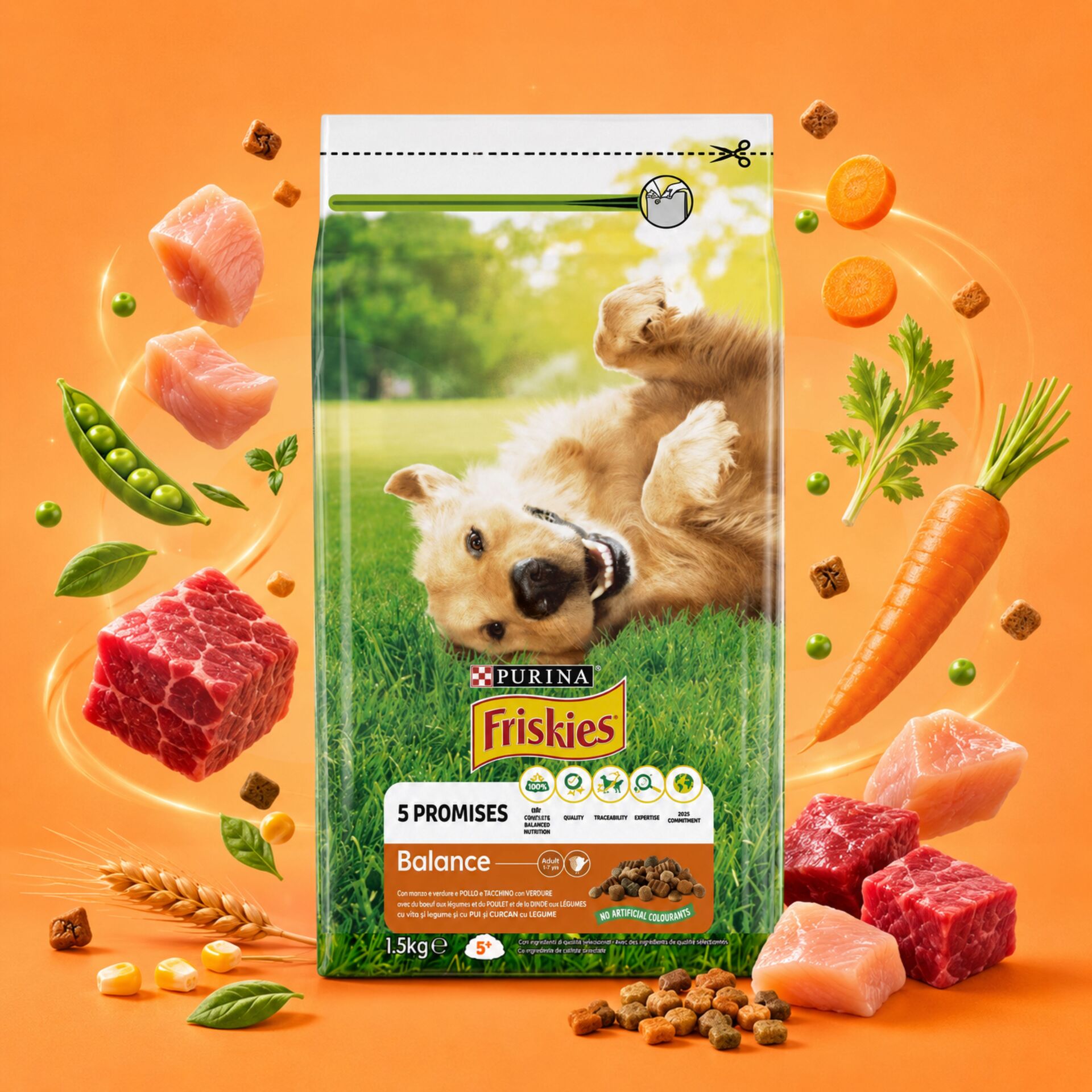 PURINA® FRISKIES Balance Poulet 1.5Kg