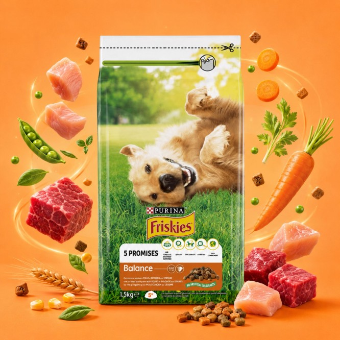 PURINA® FRISKIES Balance Poulet 1.5Kg