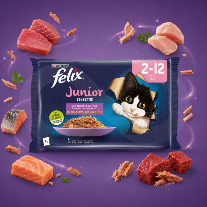 PURINA� FELIX Fantastic Junior 4 x 85g